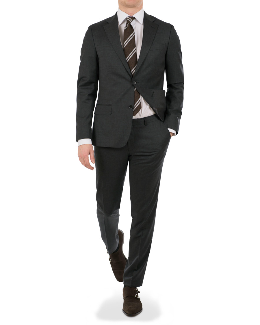 Herre | Dresser | Oscar Jacobson | Edmund Wool Stretch Suit Grey