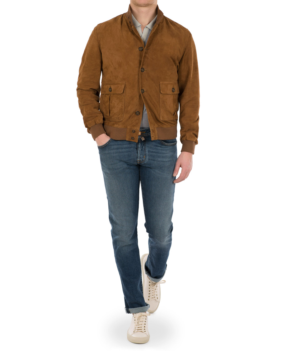 Herre | Jakker | Valstar | Valstarino Suede Jacket Light Brown