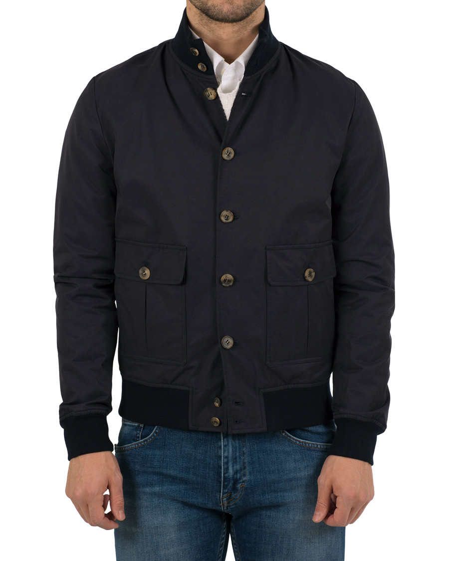 Herre | Jakker | Valstar | Cotton Harrington Jacket Navy