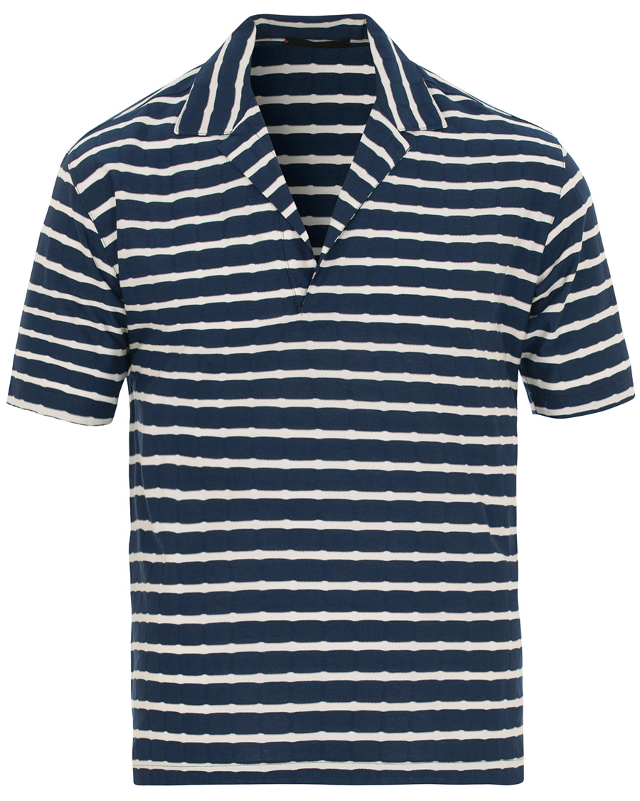 Herre | Pikéer | The Gigi | Paro Stripe Polo Navy/White