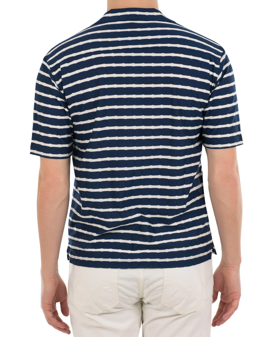 Herre | Pikéer | The Gigi | Paro Stripe Polo Navy/White