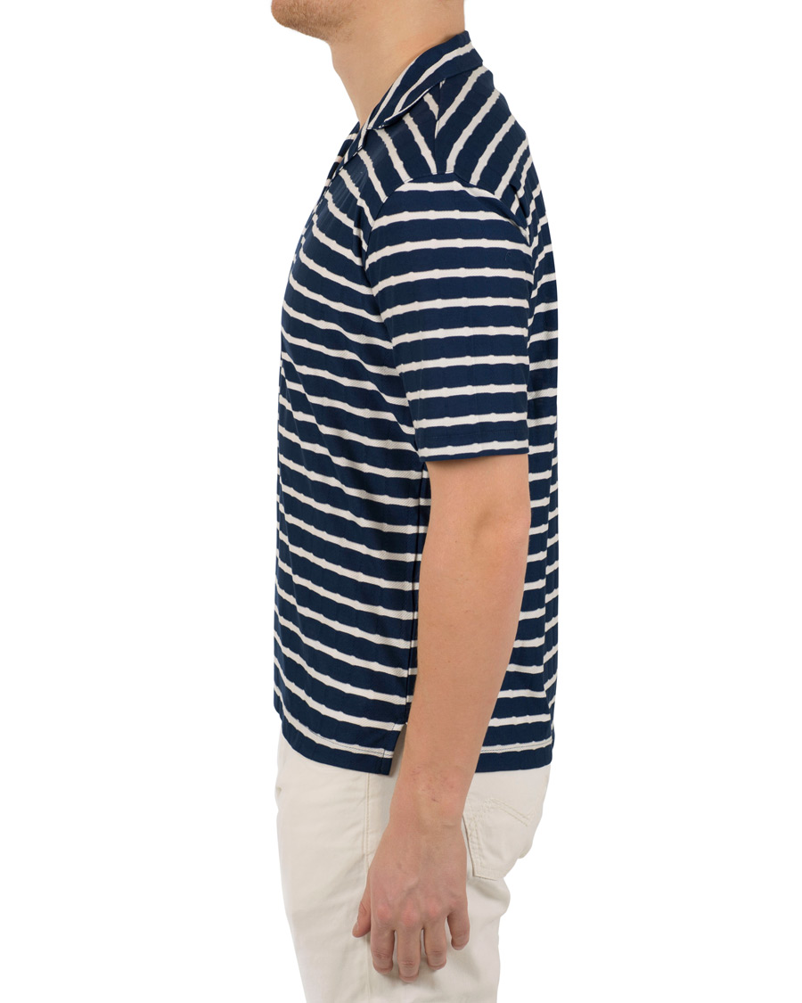 Herre | Pikéer | The Gigi | Paro Stripe Polo Navy/White