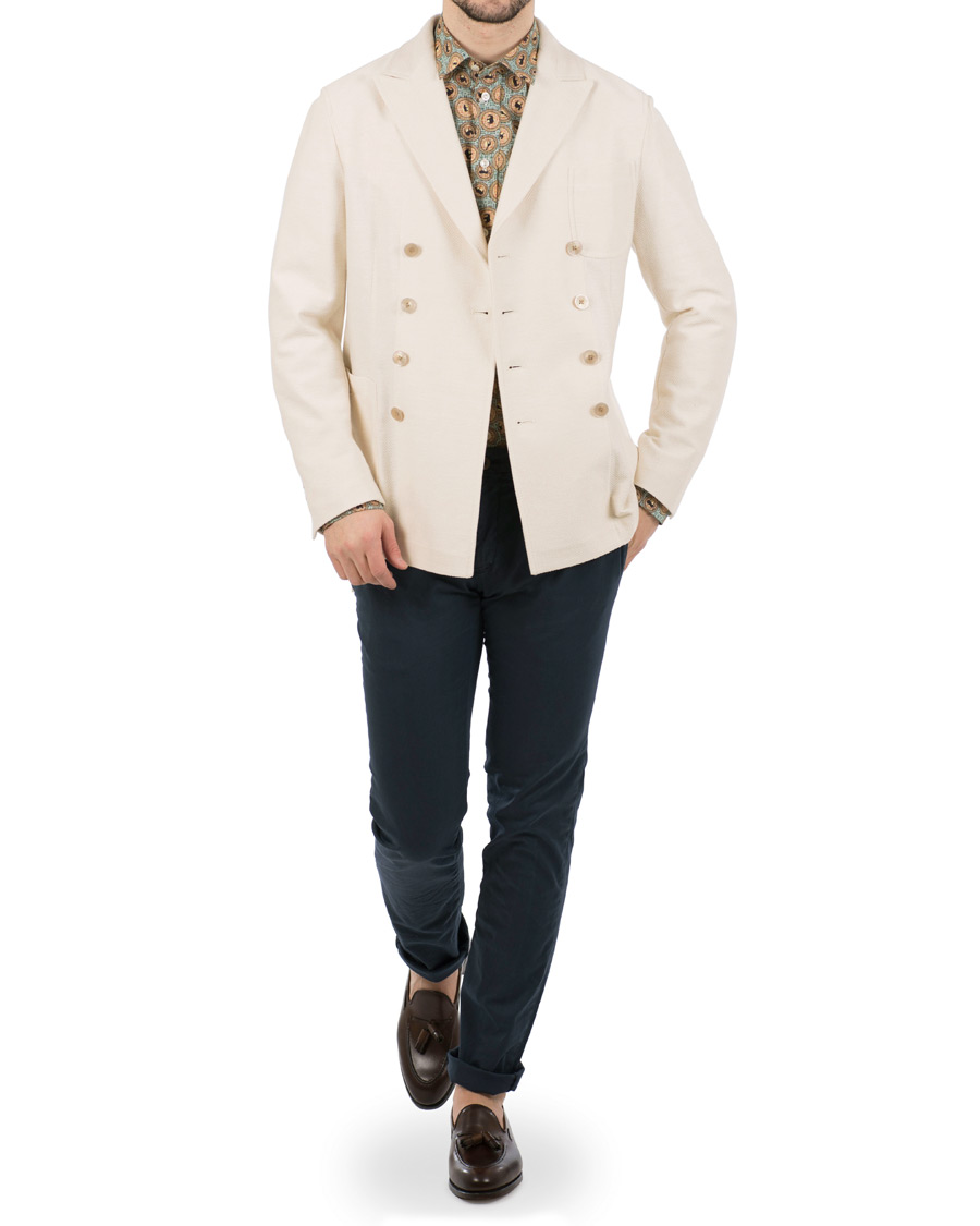 Herre | Dressjakker | The Gigi | Ziggy Double Breasted Cardigan White