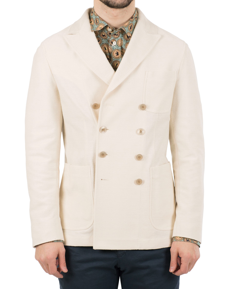 Herre | Dressjakker | The Gigi | Ziggy Double Breasted Cardigan White