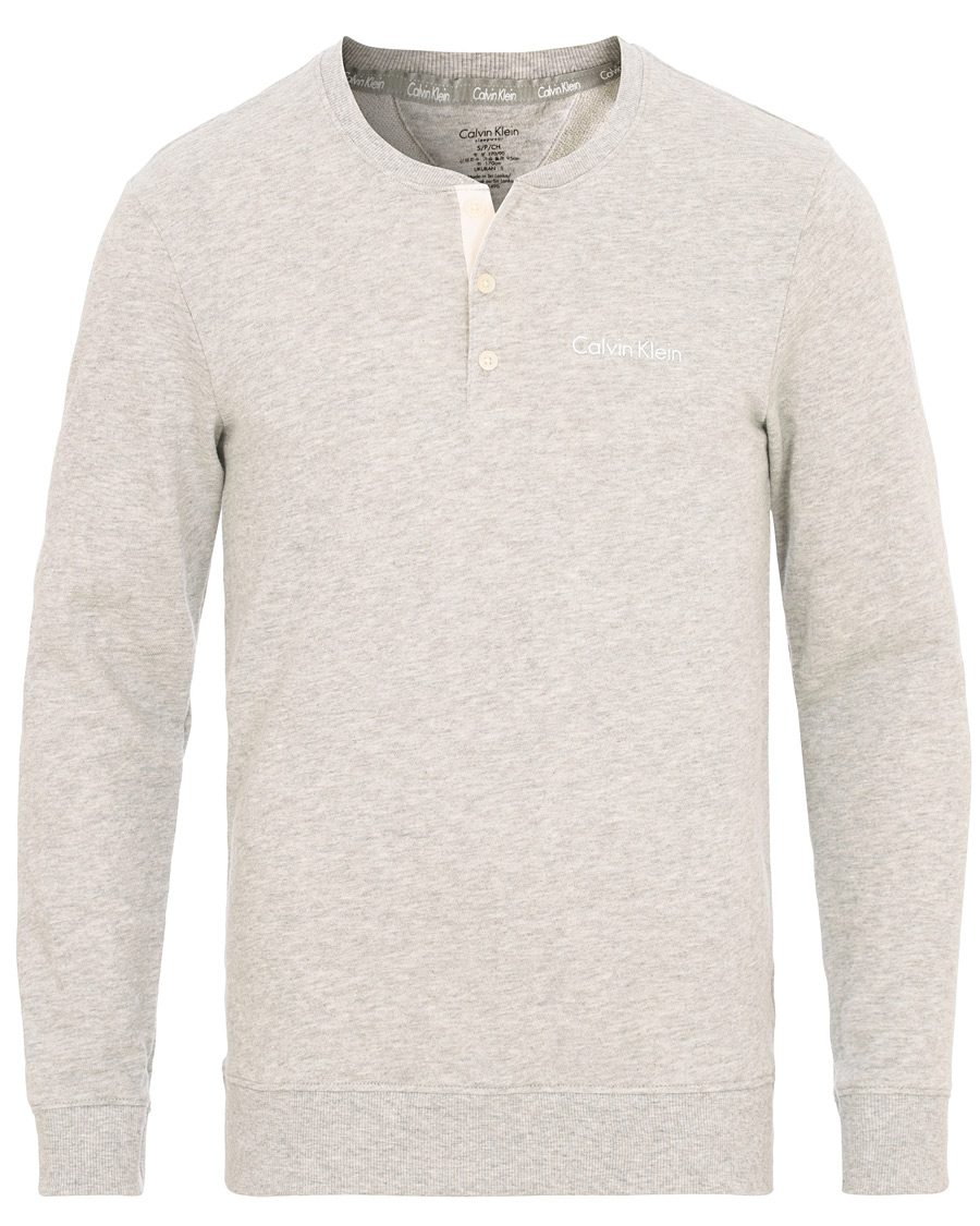 Herre | Gensere | Calvin Klein | Henley Heather Grey