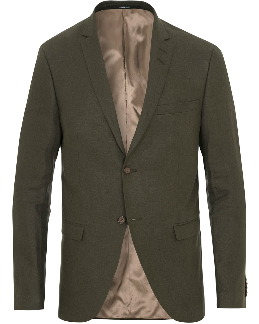 Herre | Dressjakker | Tiger of Sweden | Jil 9 Linen Blazer Green