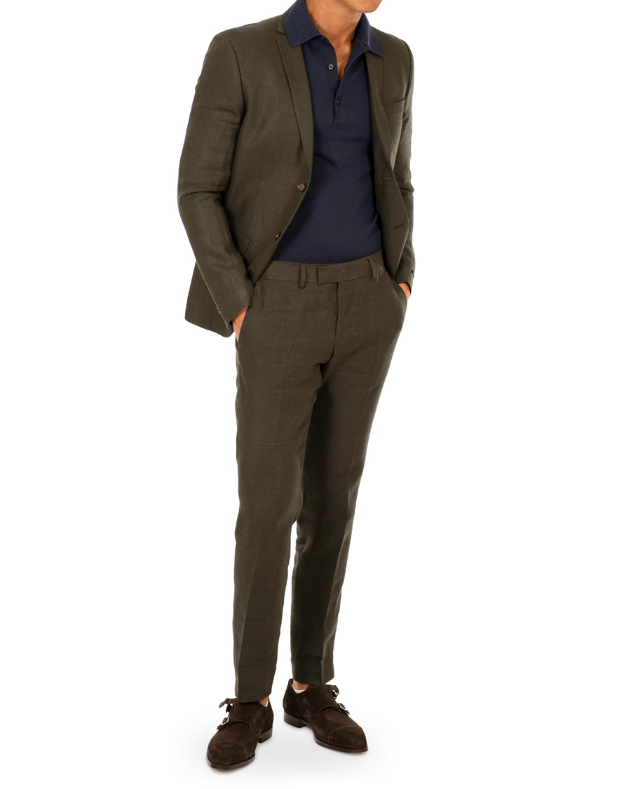 Herre | Dressjakker | Tiger of Sweden | Jil 9 Linen Blazer Green