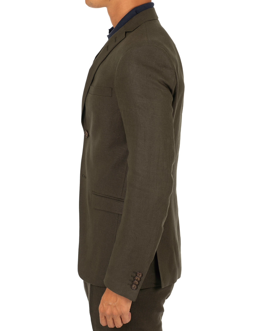 Herre | Dressjakker | Tiger of Sweden | Jil 9 Linen Blazer Green