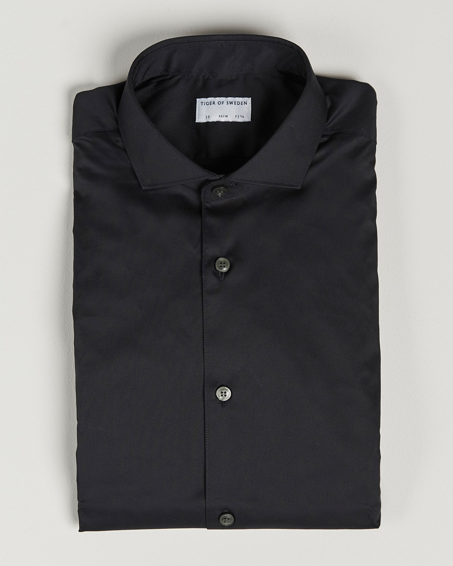 Herre | Businesskjorter | Tiger of Sweden | Farell 5 Stretch Shirt Black