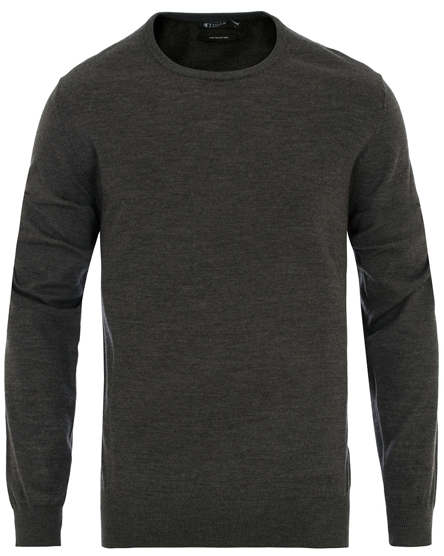 Herre | Gensere | Tiger of Sweden | Matias Crew Neck Pullover Grey