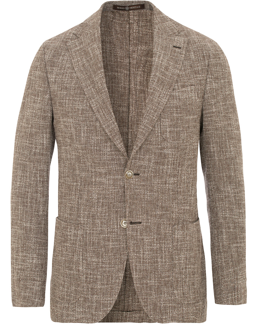 Herre | Dressjakker | Morris Heritage | Mike Linen Structured Blazer Nature