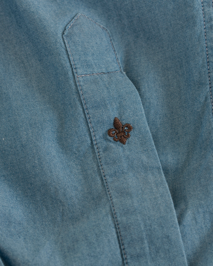 Herre | Skjorter | Morris Heritage | Bond Button Down Chambray Shirt Light Washed