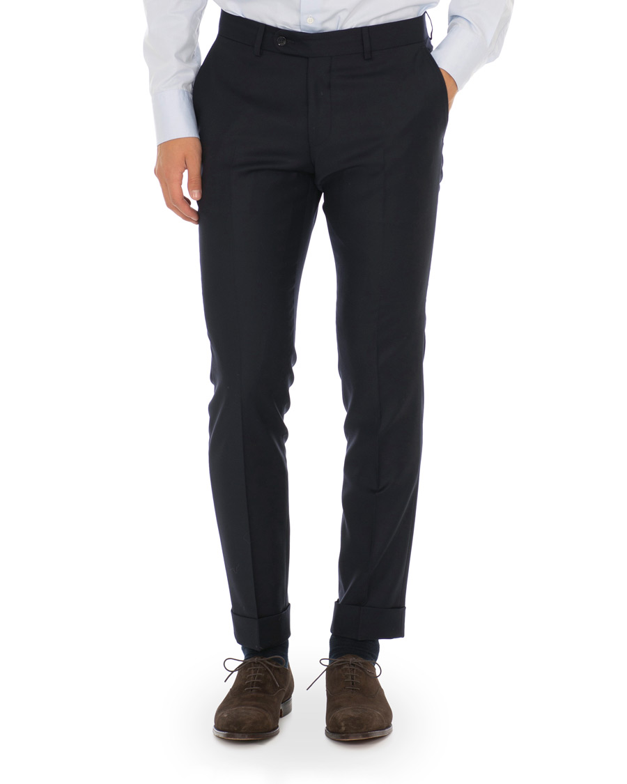Herre | Bukser | Morris Heritage | Frank Four Season Trousers Navy