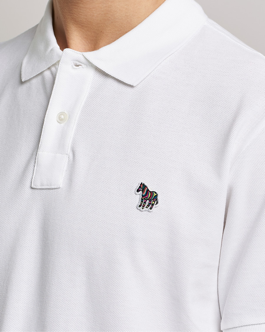 Herre | Pikéer | PS Paul Smith | Regular Fit Zebra Polo White