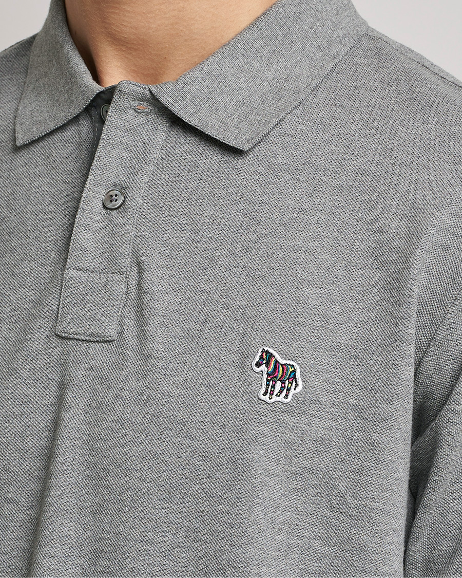 Herre | Pikéer | PS Paul Smith | Regular Fit Zebra Polo Grey Melange