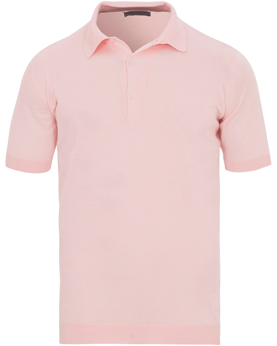 Herre | Pikéer | John Smedley | Adrian Slim Fit Sea Island Polo Dress-Shirt Pink
