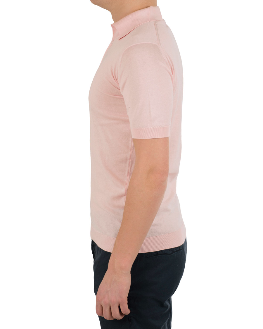 Herre | Pikéer | John Smedley | Adrian Slim Fit Sea Island Polo Dress-Shirt Pink
