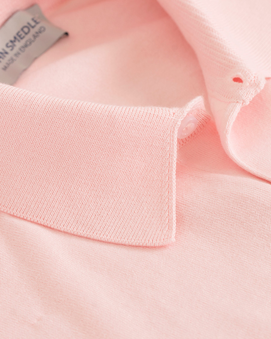 Herre | Pikéer | John Smedley | Adrian Slim Fit Sea Island Polo Dress-Shirt Pink