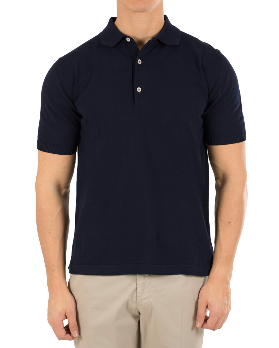 Herre | Pikéer | Andersen-Andersen | Organic Cotton Polo Shirt Royal Blue
