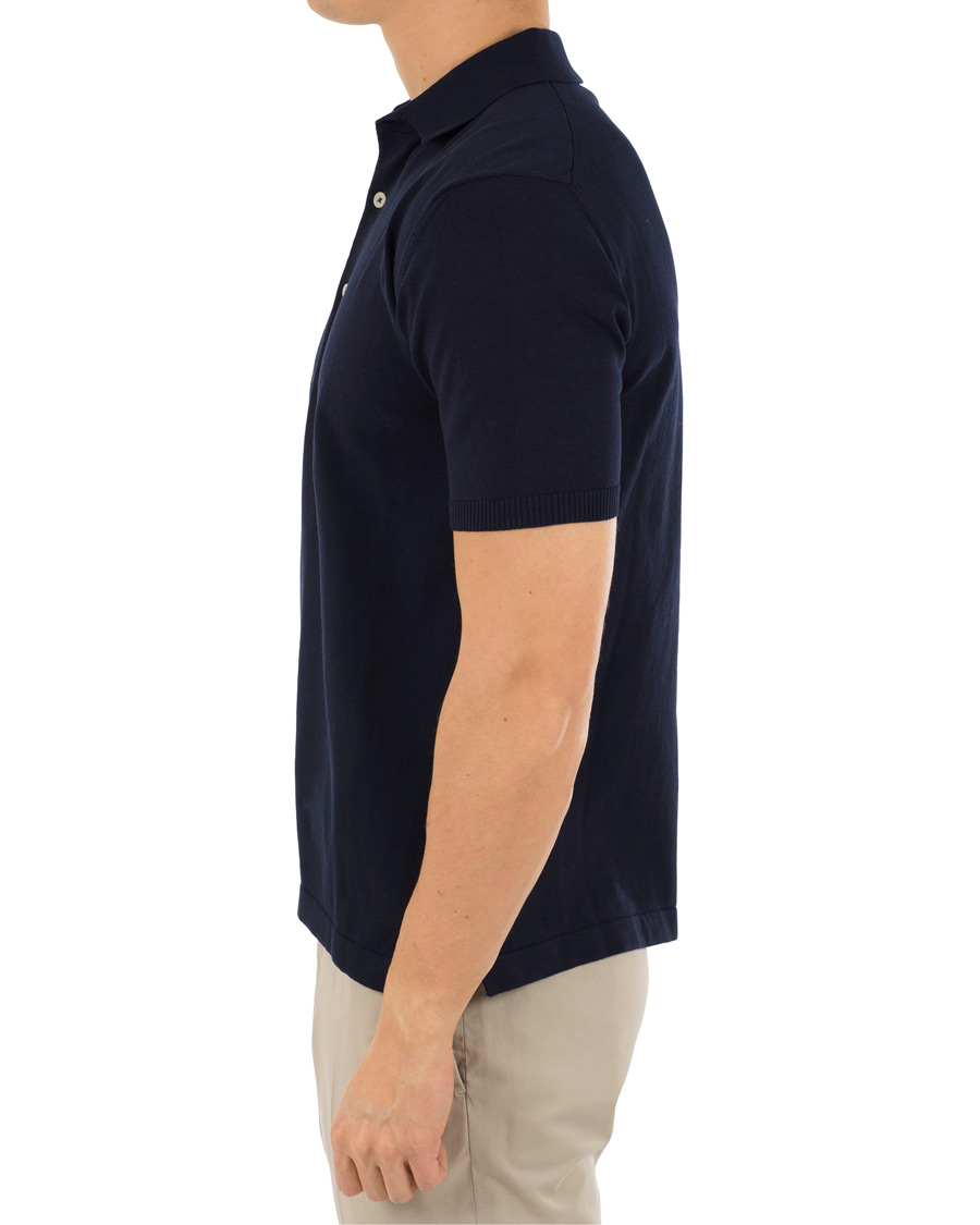 Herre | Pikéer | Andersen-Andersen | Organic Cotton Polo Shirt Royal Blue