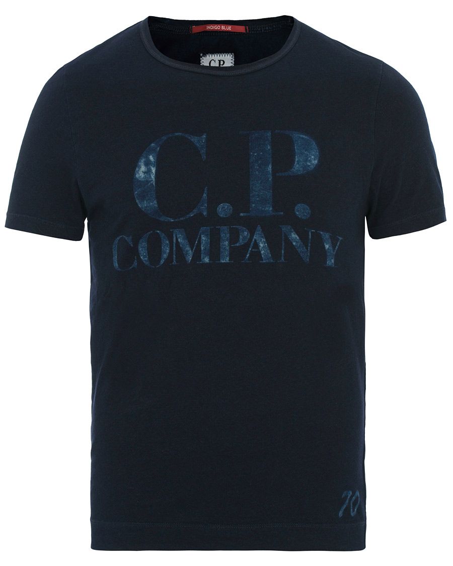 Herre | T-Shirts | C.P. Company | Printed Indigo Jersey Dark Navy