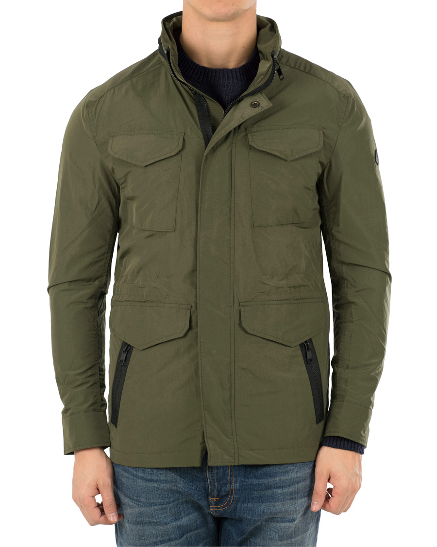Herre | Jakker | J.Lindeberg | Farren Nickel Memo Field Jacket Beetle Green