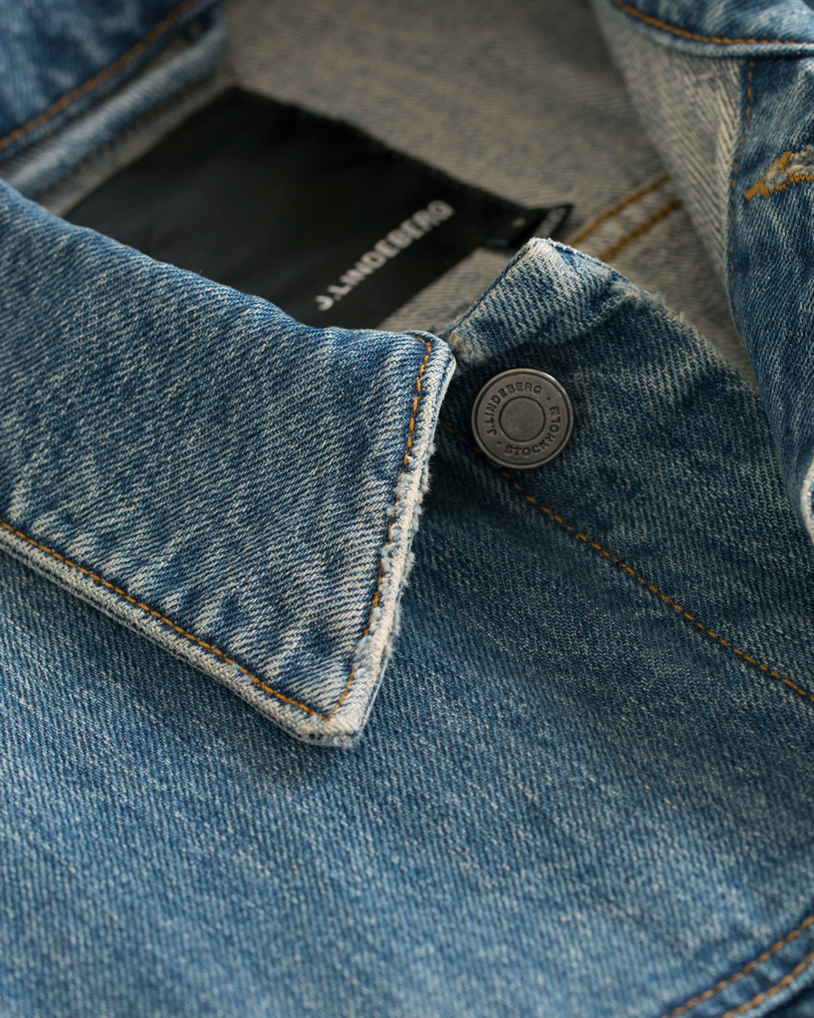 Herre | Jakker | J.Lindeberg | Max True Classic Jeans Jacket Light Blue