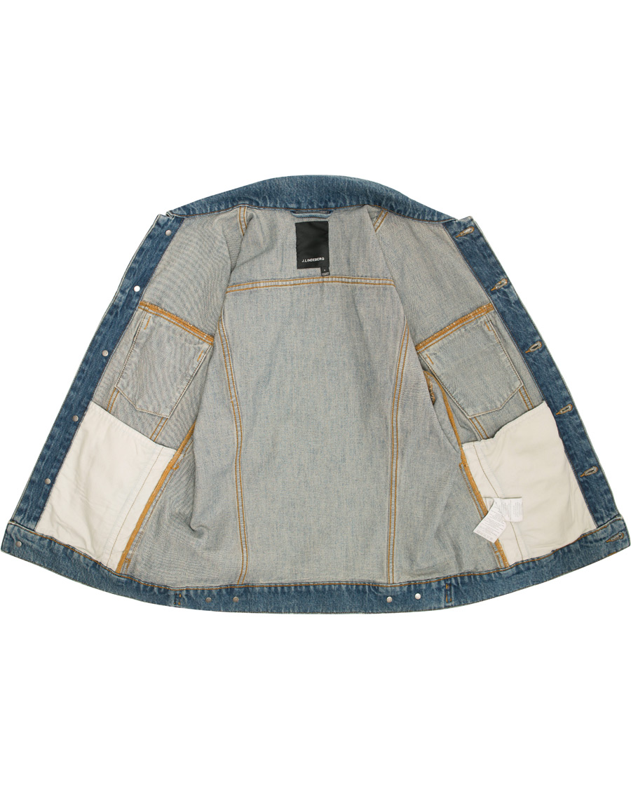 Herre | Jakker | J.Lindeberg | Max True Classic Jeans Jacket Light Blue