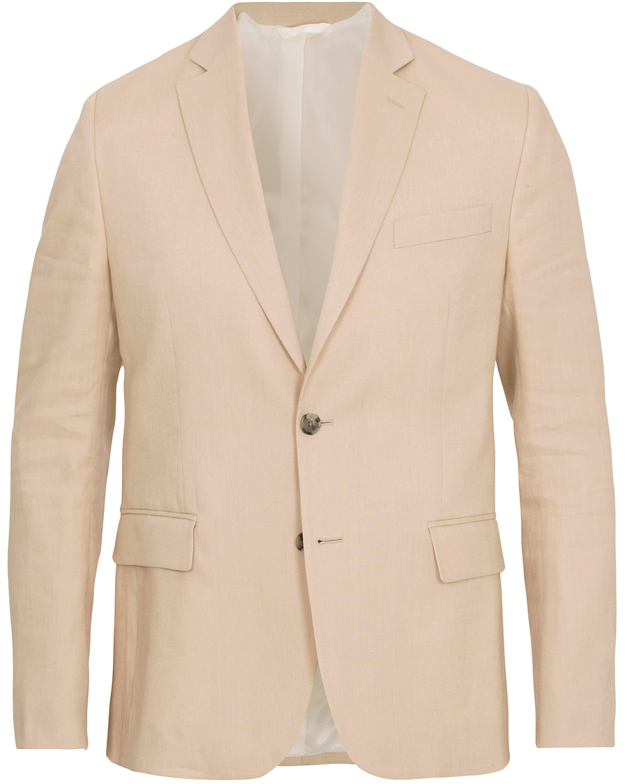 Herre | Dressjakker | J.Lindeberg | Hopper Soft Tech Linen Blazer Oxford Tan