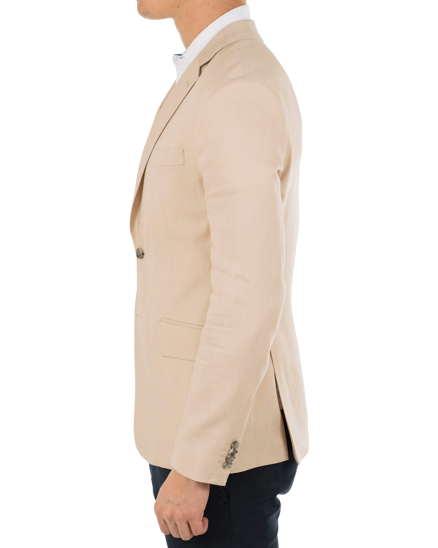Herre | Dressjakker | J.Lindeberg | Hopper Soft Tech Linen Blazer Oxford Tan