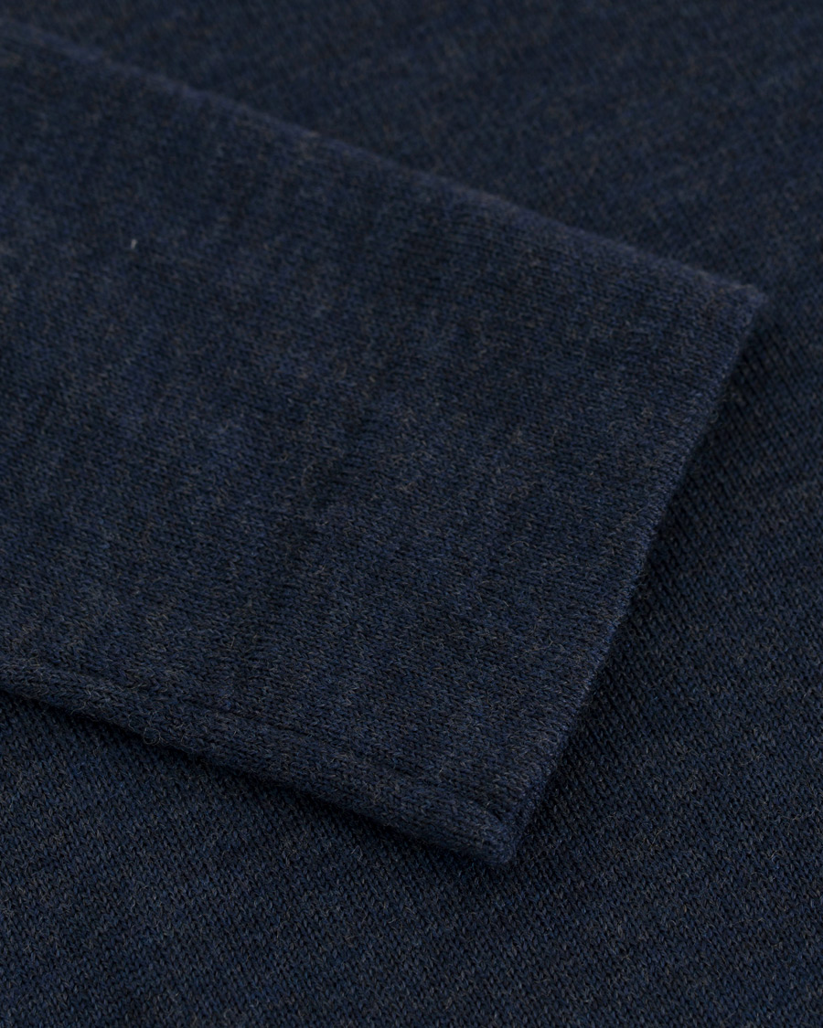 Herre | Gensere | J.Lindeberg | Newman Merino Crew Neck Pullover Mid Blue