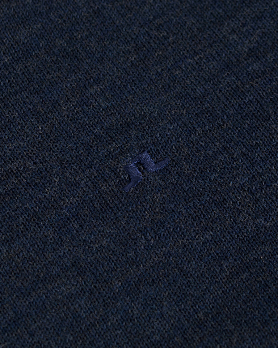 Herre | Gensere | J.Lindeberg | Newman Merino Crew Neck Pullover Mid Blue