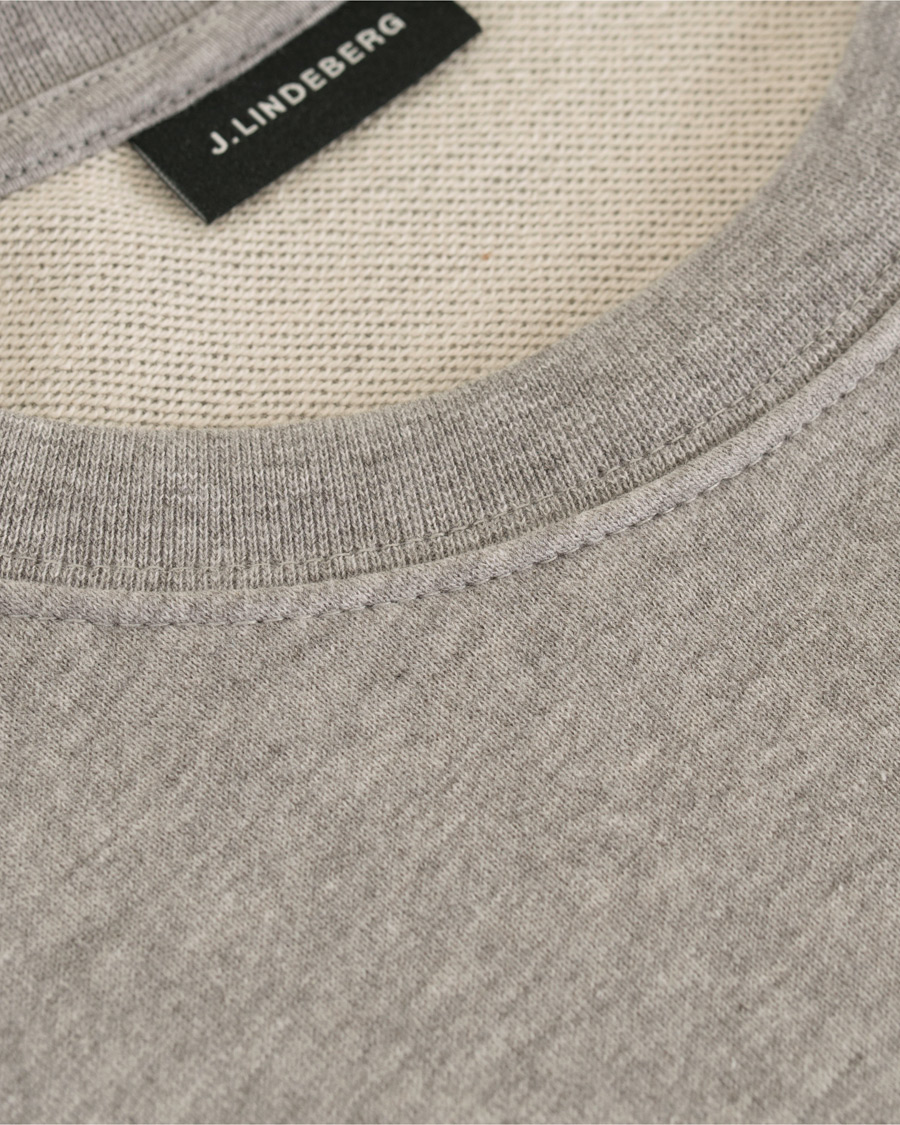 Herre | Gensere | J.Lindeberg | Throw Loop Sweatshirt Light Grey