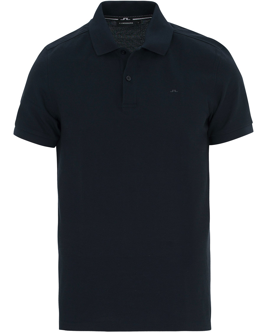 Herre | Pikéer | J.Lindeberg | Slim Fit Troy Clean Pique Navy