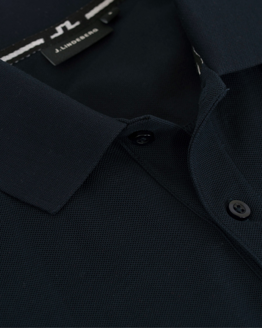 Herre | Pikéer | J.Lindeberg | Slim Fit Troy Clean Pique Navy