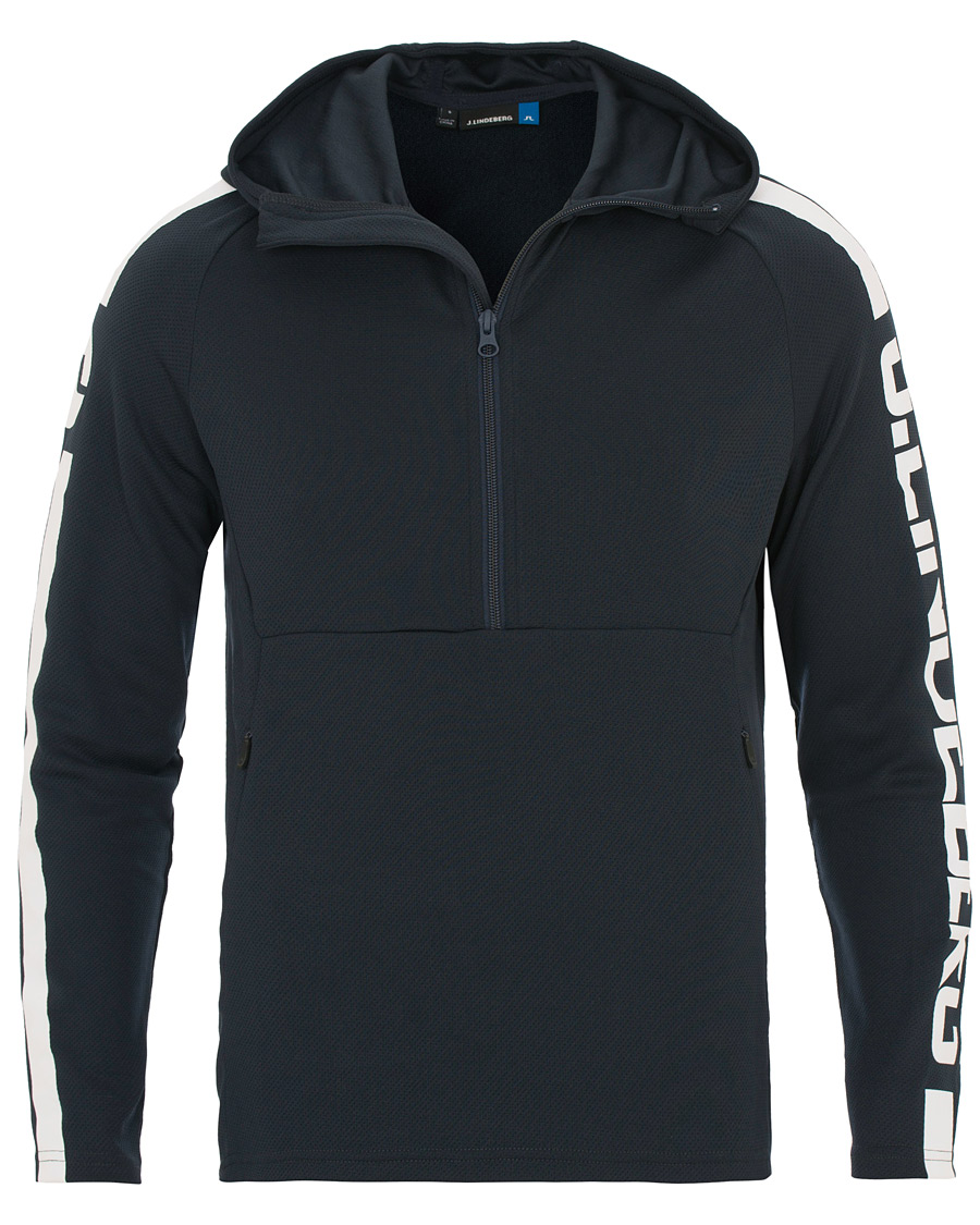 Herre | Gensere | J.Lindeberg | Colin Double Mesh Hoodie Navy