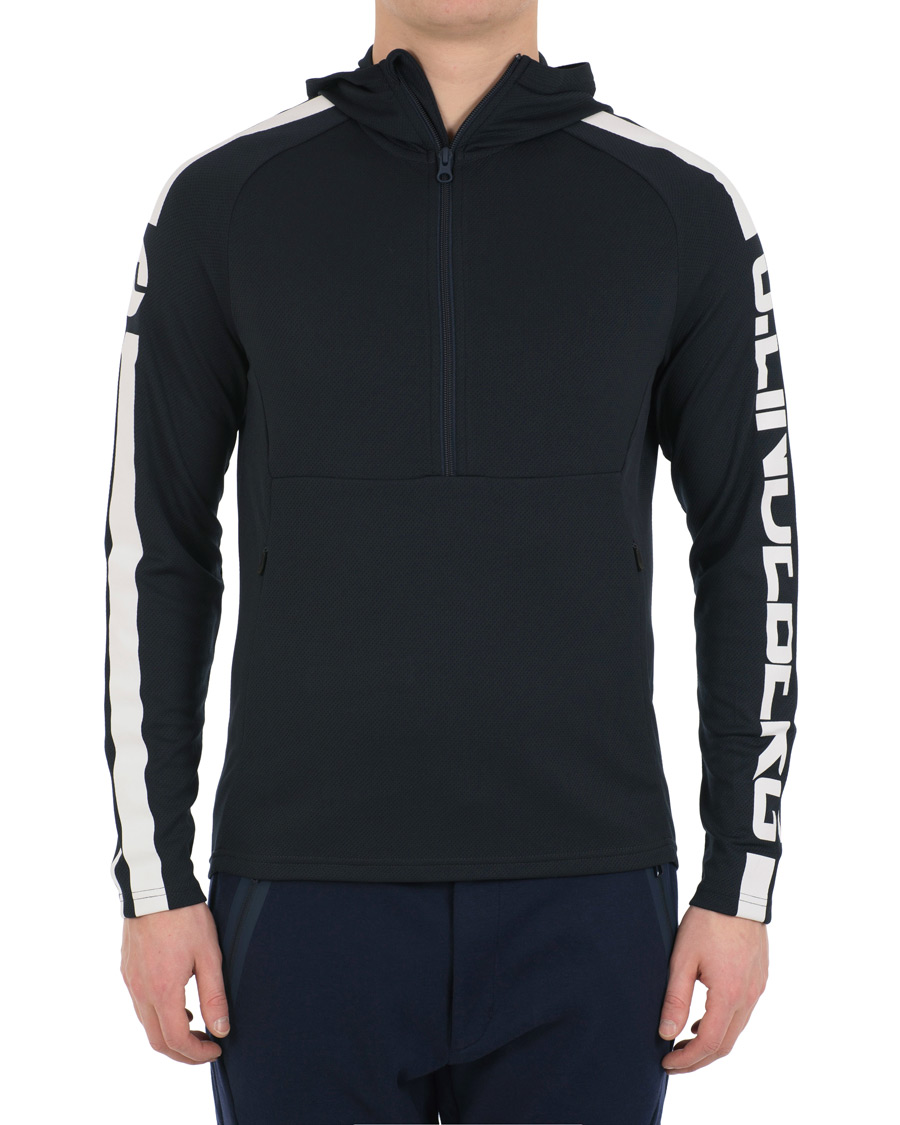 Herre | Gensere | J.Lindeberg | Colin Double Mesh Hoodie Navy