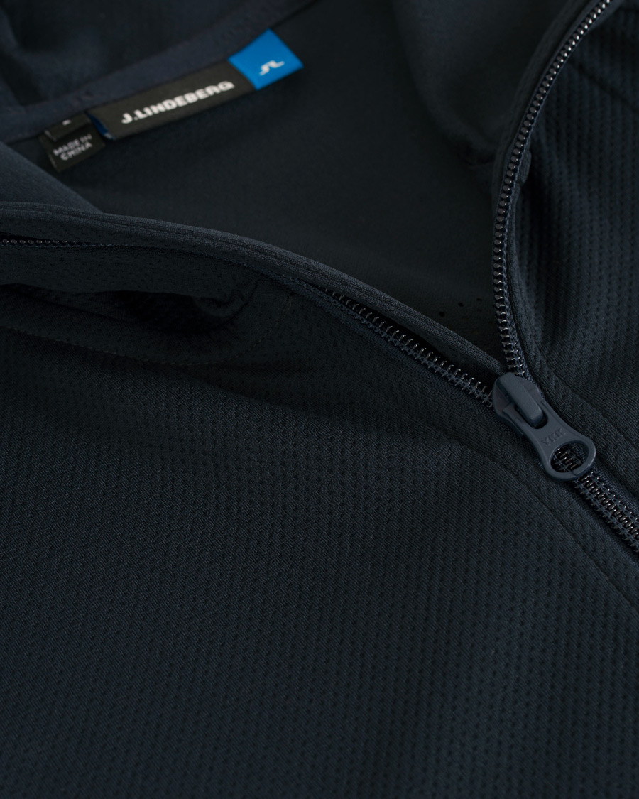 Herre | Gensere | J.Lindeberg | Colin Double Mesh Hoodie Navy