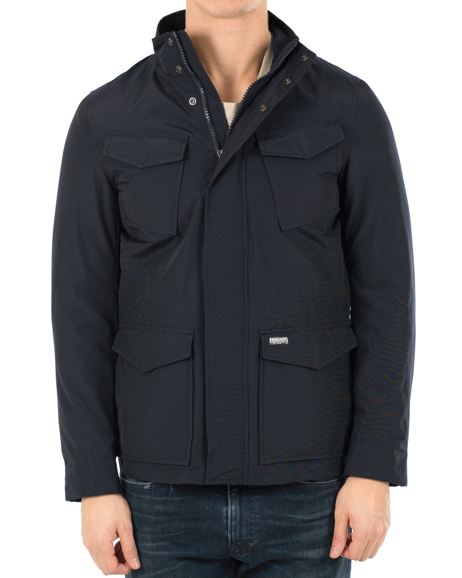 Woolrich Travel Field Jacket Melton Blue