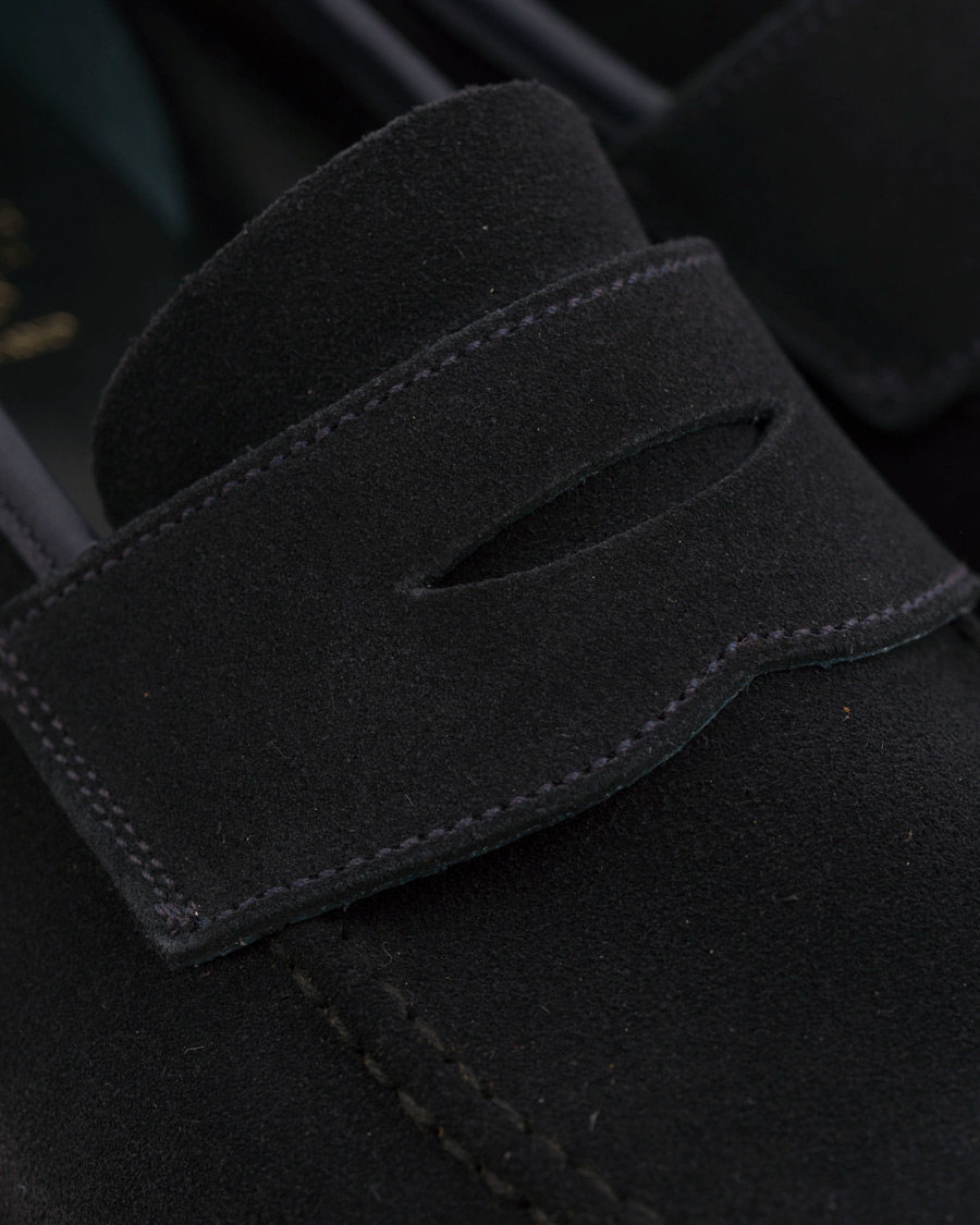 Herre | Crockett & Jones MTO Harvard City Sole Navy Suede | Crockett & Jones | MTO Harvard City Sole Navy Suede