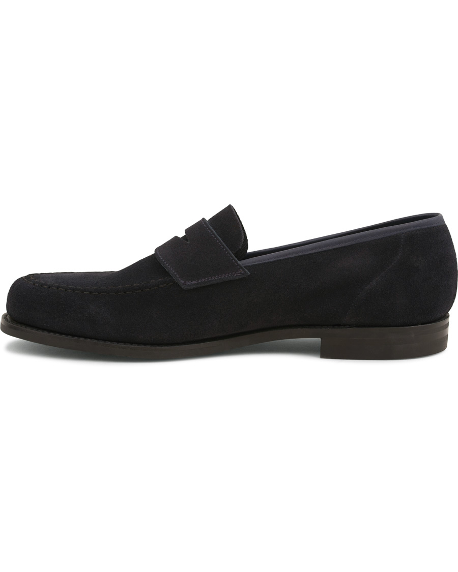 Herre | Crockett & Jones MTO Harvard City Sole Navy Suede | Crockett & Jones | MTO Harvard City Sole Navy Suede