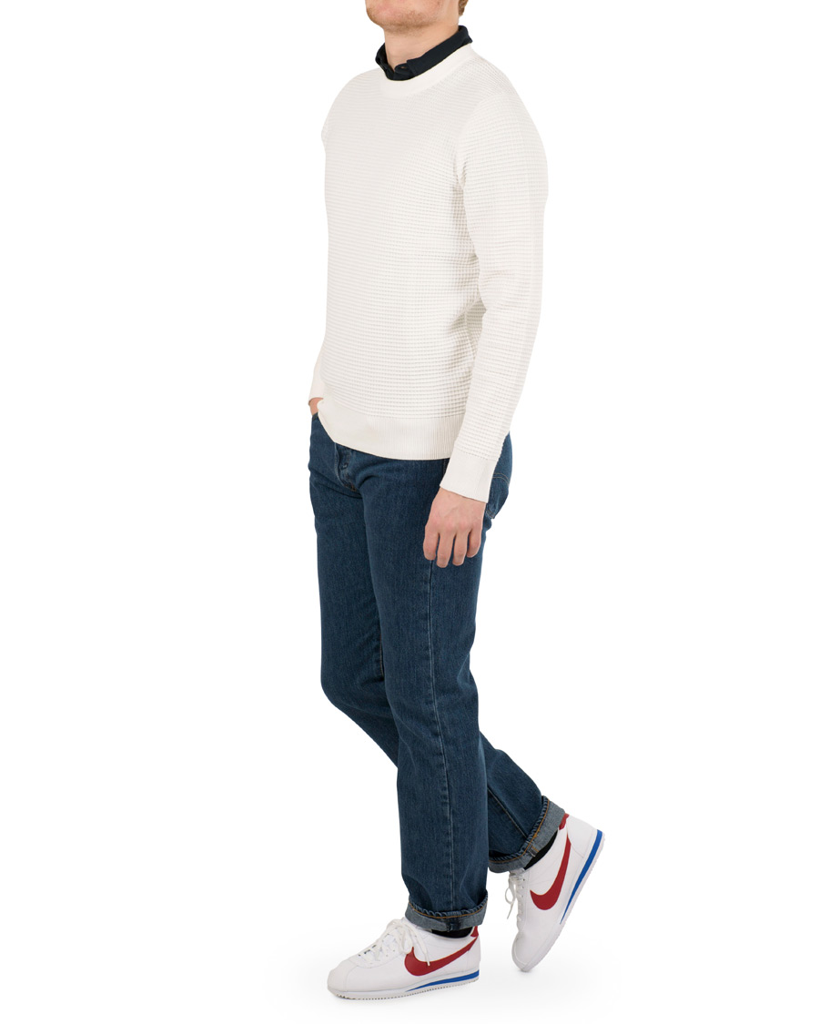 Herre | Nike Cortez Leather Sneaker White/Red | Nike | Cortez Leather Sneaker White/Red