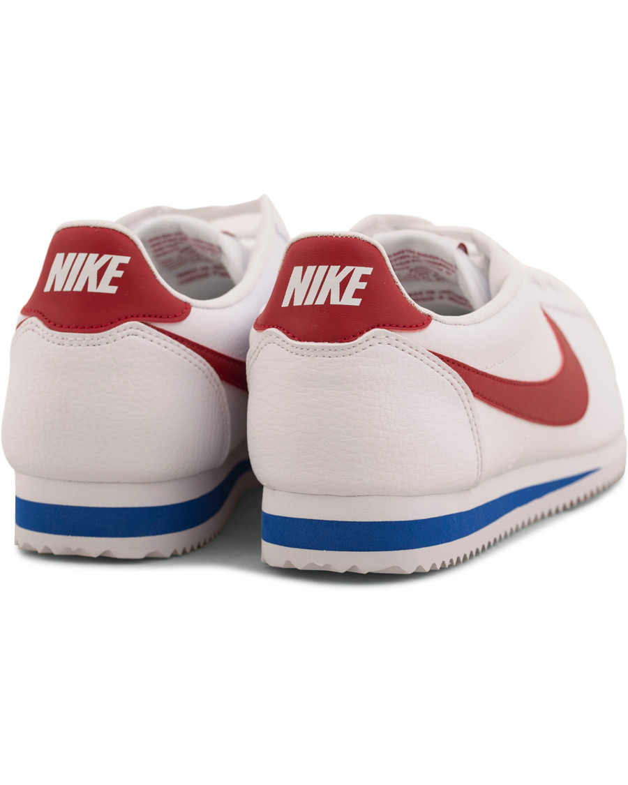 Herre | Nike Cortez Leather Sneaker White/Red | Nike | Cortez Leather Sneaker White/Red