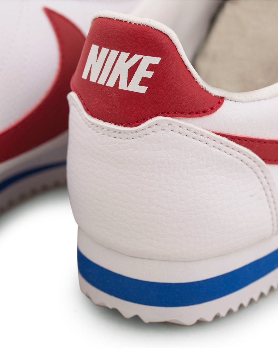 Herre | Nike Cortez Leather Sneaker White/Red | Nike | Cortez Leather Sneaker White/Red