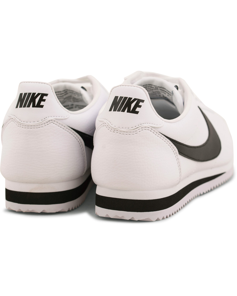 Herre | Nike Cortez Leather Sneaker White/Black | Nike | Cortez Leather Sneaker White/Black