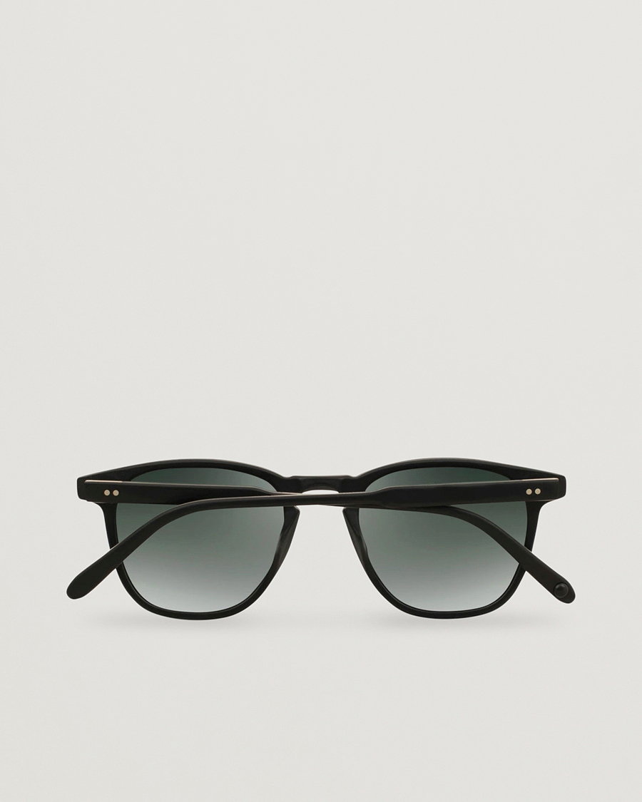 Herre | Solbriller | Garrett Leight | Brooks 47 Sunglasses Matte Black/Blue Smoke Polarized