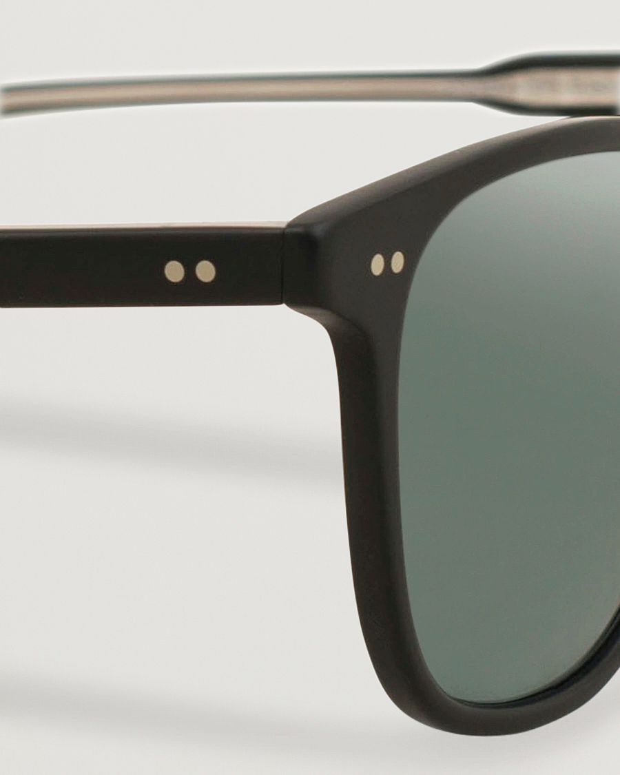 Herre | Solbriller | Garrett Leight | Brooks 47 Sunglasses Matte Black/Blue Smoke Polarized