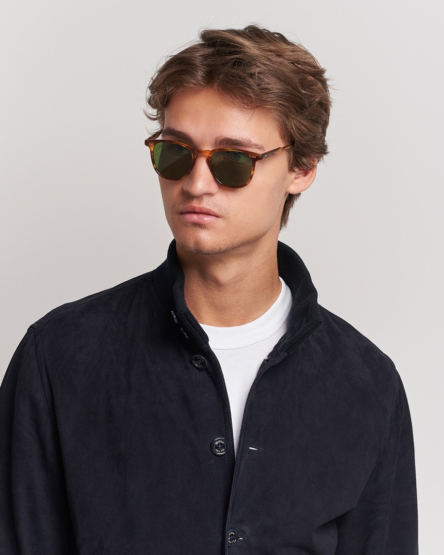 Herre |  | Garrett Leight | Brooks 47 Sunglasses Pinewood/Pure Green