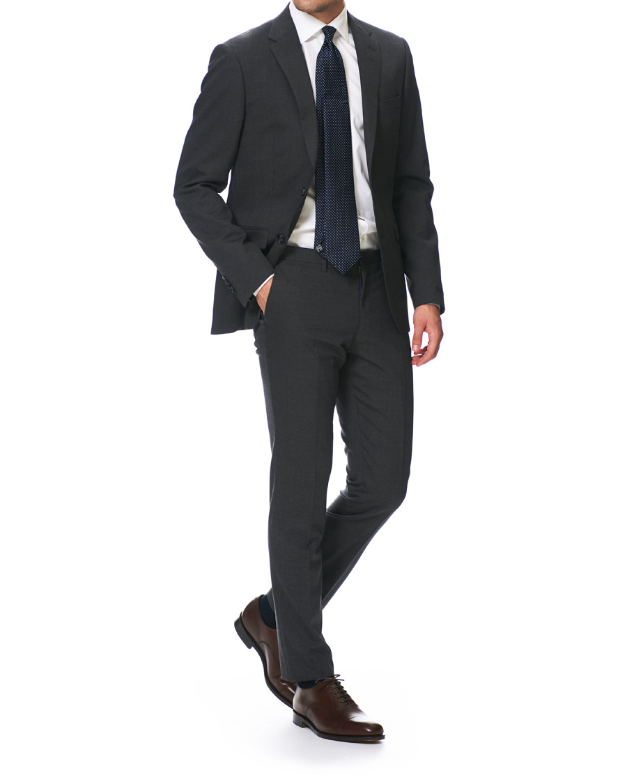 Herre | Bukser | Tiger of Sweden | Malthe Wool Stretch Trousers Grey