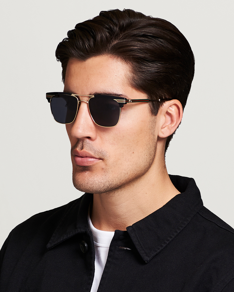 Herre | Gucci GG0287S Sunglasses Black | Gucci | GG0287S Sunglasses Black